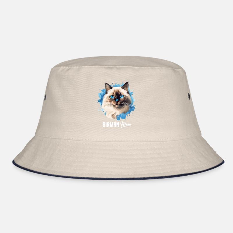 Birman Cat Birma Katze Bucket Hat