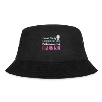 Biolumineszenzplankton - Meerestier - Bucket Hat - Schwarz - Vorne - Lela (165cm)