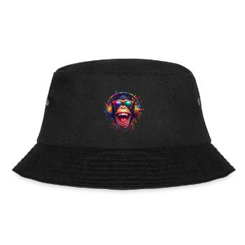 DJ Monkey Monkey Chimpanzé Casque de musique Drôle - Bob - noir - Devant - Lela (165cm)