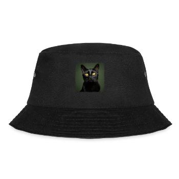 Bombay Cat Bombay Katze - Bucket Hat - Schwarz - Vorne - Lela (165cm)