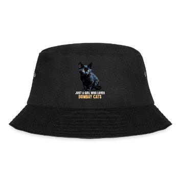 Bombay Cat Bombay Katze - Bucket Hat - Schwarz - Vorne - Lela (165cm)