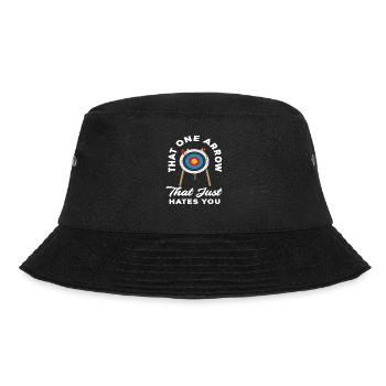 Bow Archery Archer - Bucket Hat - black - Front - Lela (165cm)