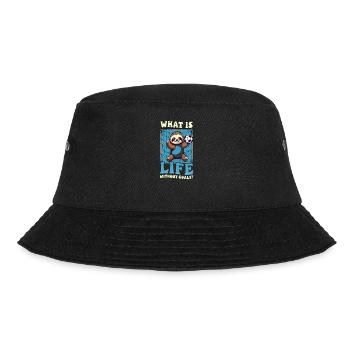 Soccer Coach What Is Life Without Goals - Bucket Hat - black - Front - Lela (165cm)