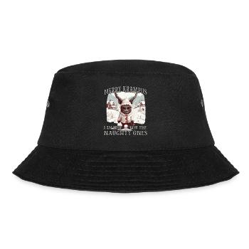 Krampus mask | Kawaii Kramperl | Santa Claus - Bucket Hat - black - Front - Lela (165cm)