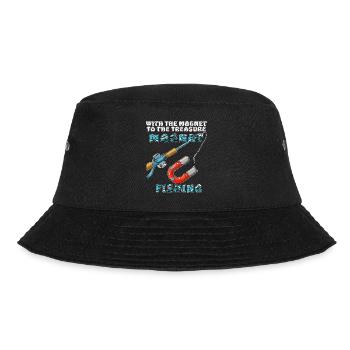 FISHING WITH THE MAGNET TO THE TREASURE - Bucket Hat - Schwarz - Vorne - Lela (165cm)