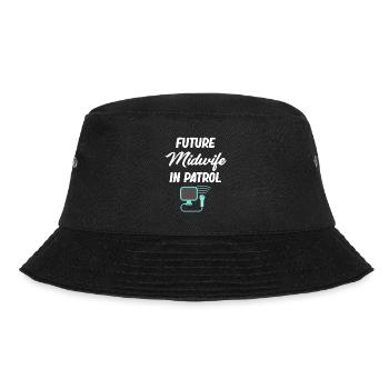 Future midwife on patrol, obstetrics - Bucket Hat - black - Front - Lela (165cm)