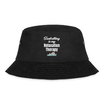Sunbathing is my relaxation therapy - Bucket Hat - black - Front - Lela (165cm)