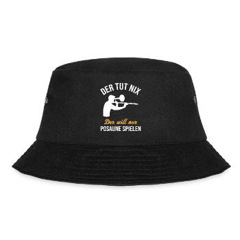 Doesn't Want To Play Trombone Gift - Bucket Hat - black - Front - Lela (165cm)