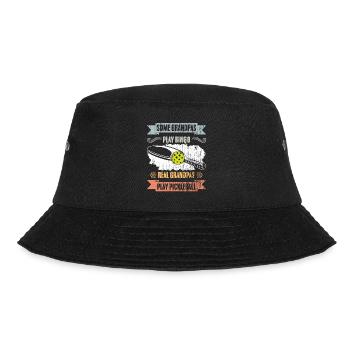 Some Grandpas Play Bingo Real Grandpas Play Retro - Bucket Hat - black - Front - Lela (165cm)