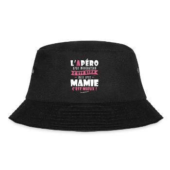 Mamie Cadeau Humour cadeau grand mère - Bob - noir - Devant - Lela (165cm)