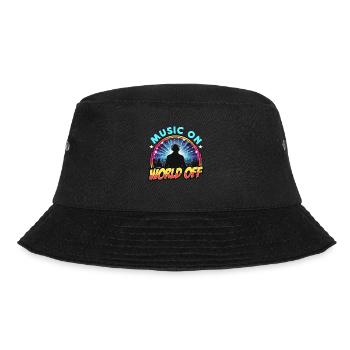 Disc Jockey Music On World Turntable Disc Jockeys - Bucket Hat - black - Front - Lela (165cm)