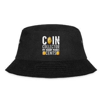 Coin Collectors Numismatics Collecting Coins - Bucket Hat - black - Front - Lela (165cm)