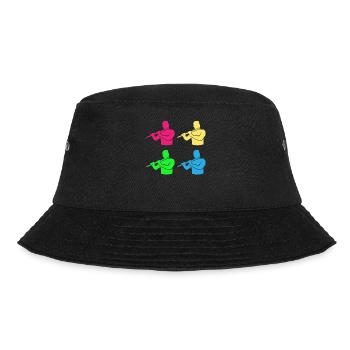 Flutes Ensemble Bunte Harmonie - Bucket Hat - black - Front - Lela (165cm)