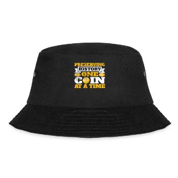 Coin Collectors Numismatics Collecting Coins - Bucket Hat - black - Front - Lela (165cm)