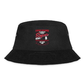 Funny anesthesiologist saying - Bucket Hat - black - Front - Lela (165cm)