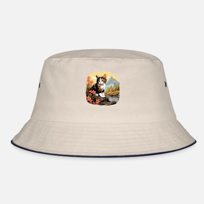 Calico Cat Glückskatze Bucket Hat
