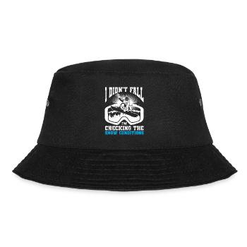 Snowboarding Art Men Snowboard Cooler Snowboarder - Bucket Hat - Schwarz - Vorne - Lela (165cm)