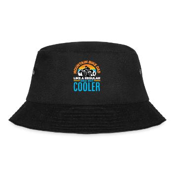 Mountain Biker Mountain Bike Dad Dad - Bucket Hat - black - Front - Lela (165cm)