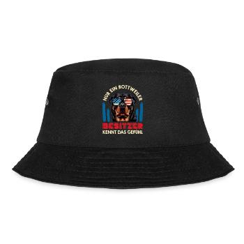 Rottie NUR EIN ROTTWEILER BESITZER KENNT DAS - Bucket Hat - Schwarz - Vorne - Lela (165cm)