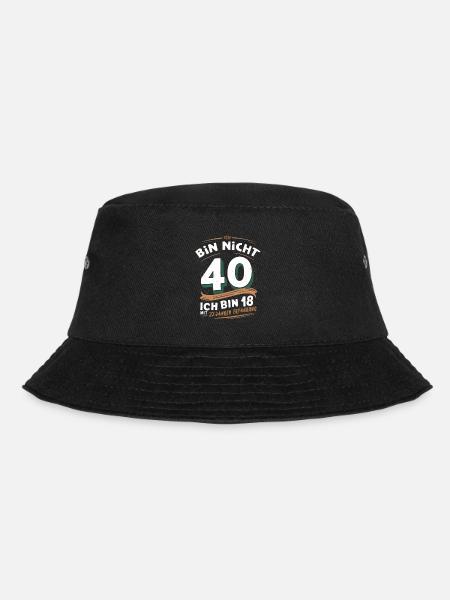 40. geburtstag geschenke spruch lustig - Bucket Hat - Schwarz