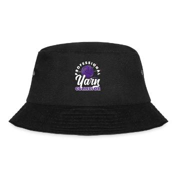 Funny Knitting Knitting Needle Gift - Bucket Hat - black - Front - Lela (165cm)