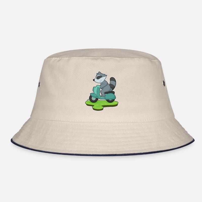 Waschbär Motorroller Bucket Hat