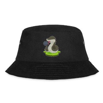 Schlange Bowling Bowlingkugel - Bucket Hat - Schwarz - Vorne - Lela (165cm)