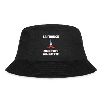 patriote la france mon pays ma patrie - Bob - noir - Devant - Lela (165cm)