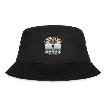 Chiropraktiker Student Lustiger Chiropraktiker Physisch - Bucket Hat - Schwarz - Vorne - Lela (165cm)