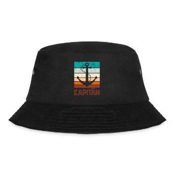 Sailboat, Motorboat, Captain, Sailor, Mom, Dad - Bucket Hat - black - Front - Lela (165cm)