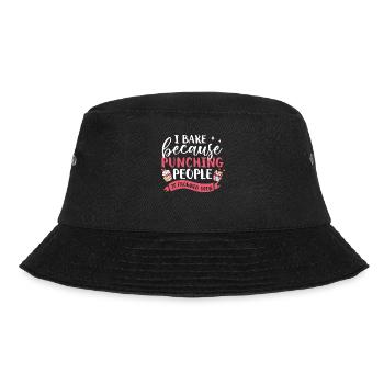 Cupcake Muffin Baking Gift - Bucket Hat - black - Front - Lela (165cm)