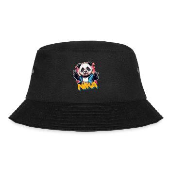 NIKA - Beau prénom de garçon avec panda cool - Bob - noir - Devant - Lela (165cm)