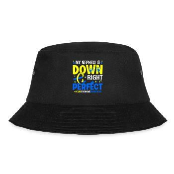 Mon neveu est carrément atteint du syndrome de Down parfait - Bob - noir - Devant - Lela (165cm)