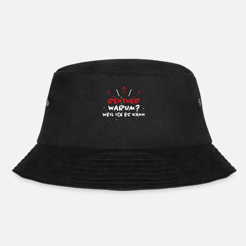 Rentner Spruch Rente Ruhestand Rentner Geschenk - Bucket Hat - Schwarz