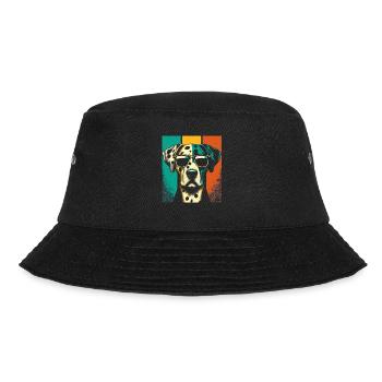 Vintage Dalmatian Dog Sunglasses Dogs Dal - Bucket Hat - black - Front - Lela (165cm)