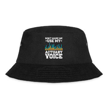 Aktuar Statistiker - Bucket Hat - Schwarz - Vorne - Lela (165cm)