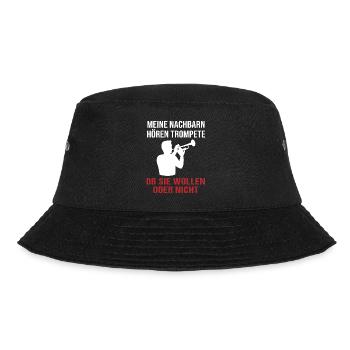 Trompetenklänge – Nachbarschaftskonzert - Bucket Hat - Schwarz - Vorne - Lela (165cm)