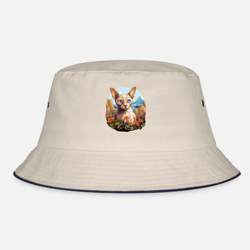 Devon Rex Kätzchen Devon Rex Katze Bucket Hat