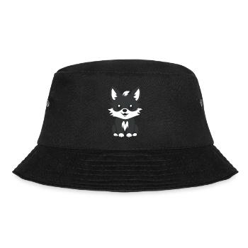 wolf - Bucket Hat - black - Front - Lela (165cm)