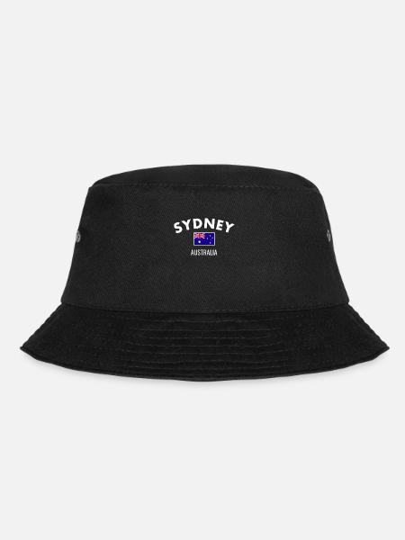 Sydney Australia Australien Australische Flagge - Bucket Hat - Schwarz