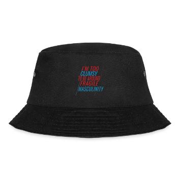 Clumsy Um Fragile Männlichkeit - Bucket Hat - Schwarz - Vorne - Lela (165cm)