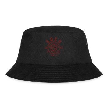 Eden NC | North Carolina Reise Geschenk - Bucket Hat - Schwarz - Vorne - Lela (165cm)