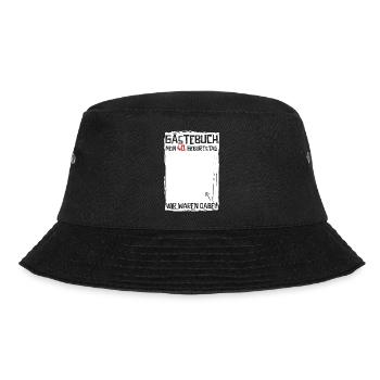 40 Jahre | 40. Geburtstag | Lustiges Gästebuch - Bucket Hat - Schwarz - Vorne - Lela (165cm)