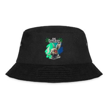 OG Ostergras Germany. Weed, Marihuana, Cannabis, - Bucket Hat - Schwarz - Vorne - Lela (165cm)