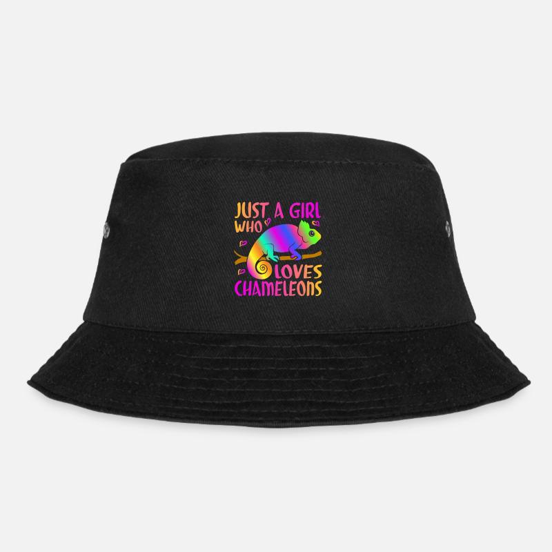 Chamäleon Reptile Zoo Keeper Echsensafari - Bucket Hat - Schwarz