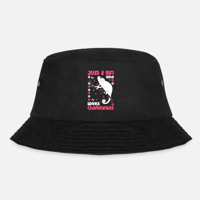 Chamäleon Reptile Zoo Keeper Echsensafari - Bucket Hat - Schwarz