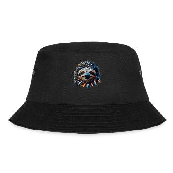 Lazy Sloths Heart Sloth Bear - Bucket Hat - black - Front - Lela (165cm)