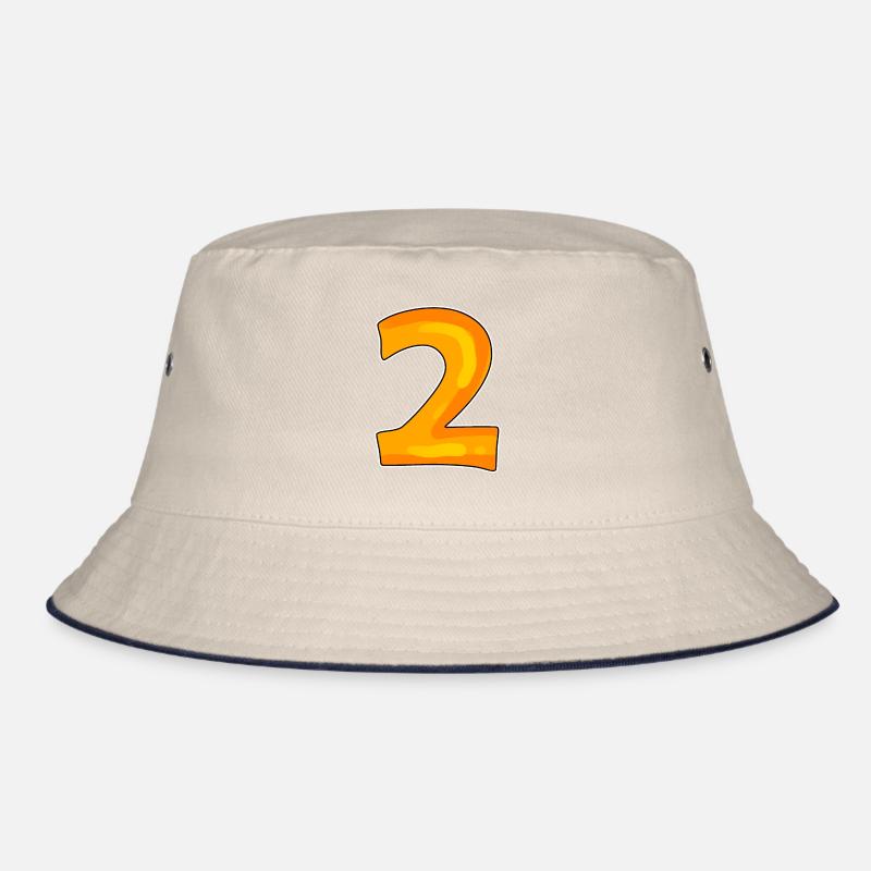 Zwei - 2 - Nummer Zahl Bucket Hat