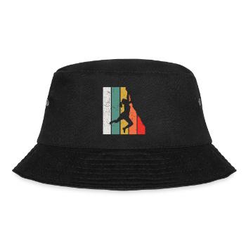 Rock Climber Climbing Mountain - Bucket Hat - black - Front - Lela (165cm)