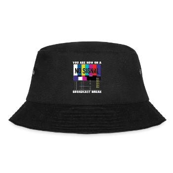 You now have a break from broadcasting - No signal - Bucket Hat - black - Front - Lela (165cm)